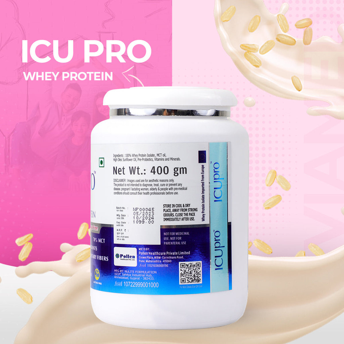 Icupro Peptide S/F Creamy Vanilla Flavour Powder, 400 gm, Pack of 1 Icupro Peptide S/F Creamy Vanilla Flavour Powder, 400 gm, Pack of 1