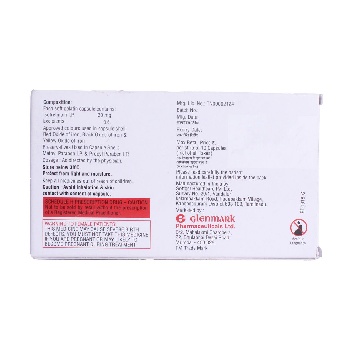 I-Deriva 20 Capsule 10's Price, Uses, Side Effects, Composition ...