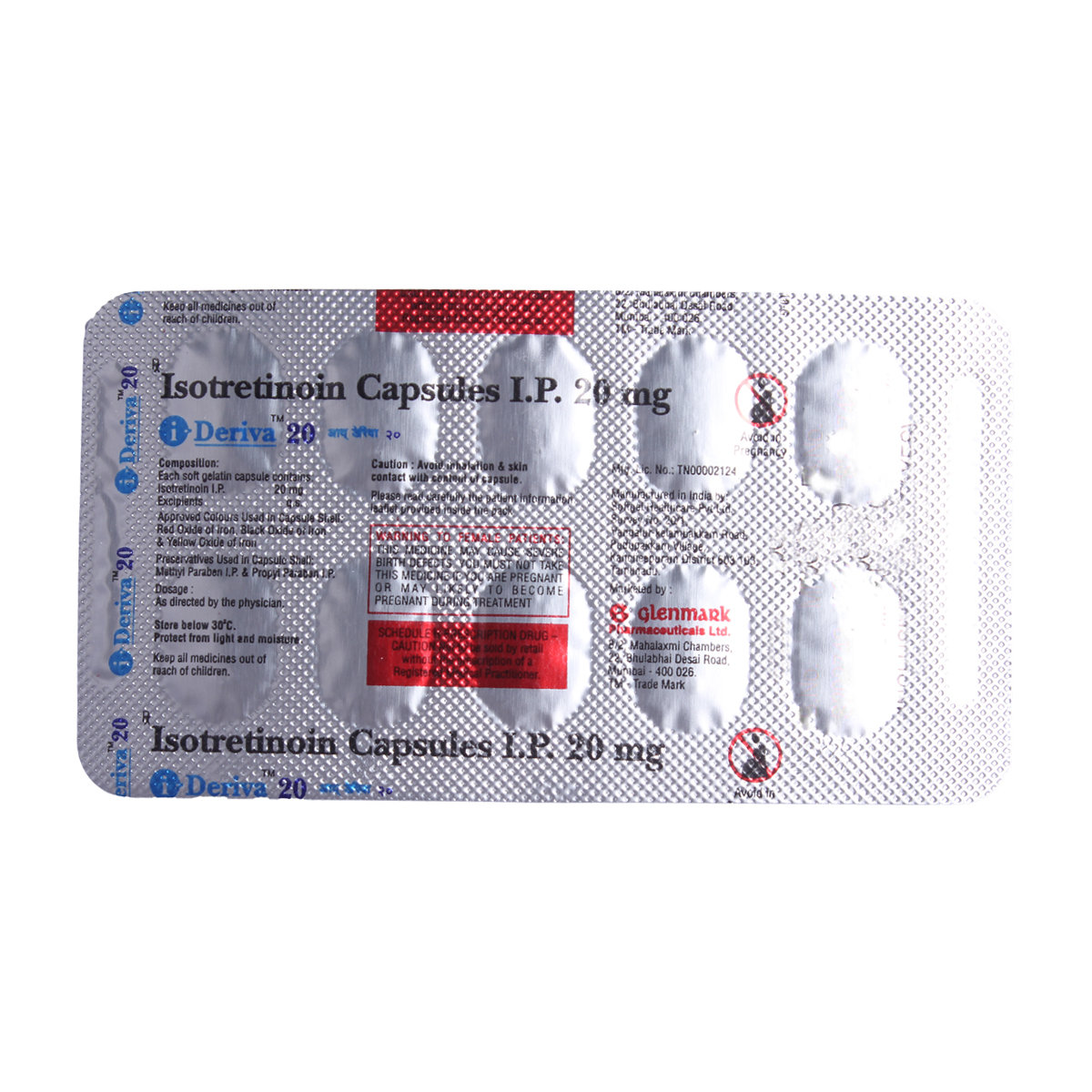 I-Deriva 20 Capsule 10's, Pack of 10 CapsuleS I-Deriva 20 Capsule 10's, Pack of 10 CapsuleS