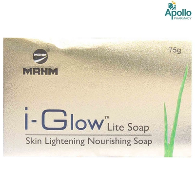 I-Glow Lite Soap 75 gm | Skin Lightening &amp; Nourishing Soap | Gives Soft &amp; Even Skin Tone | For All Skin Type, Pack of 1