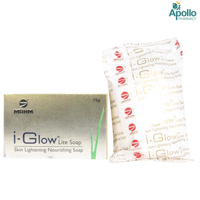 I-Glow Lite Soap 75 gm | Skin Lightening &amp; Nourishing Soap | Gives Soft &amp; Even Skin Tone | For All Skin Type, Pack of 1