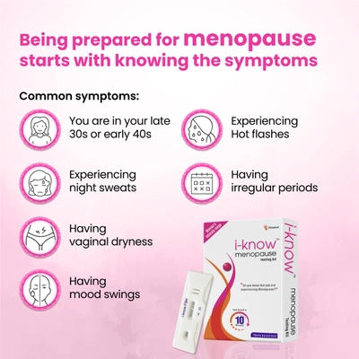 i-know Menopause Testing Kit, 3 Test Strips, Pack of 1