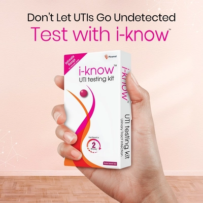 i-know UTI Testing Kit for Urinary Tract Infection, 3 Test Strips, Pack of 1