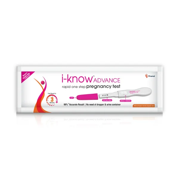 i-know ADVANCE Rapid One Step Pregnancy Test, 1 Kit, Pack of 1