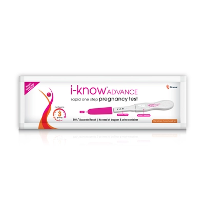 i-know ADVANCE Rapid One Step Pregnancy Test, 1 Kit, Pack of 1