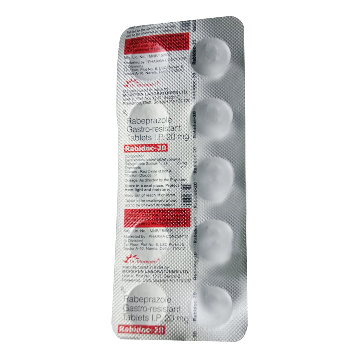 Rabidoc 20 mg Tablet 10's, Pack of 10 TabletS Rabidoc 20 mg Tablet 10's, Pack of 10 TabletS