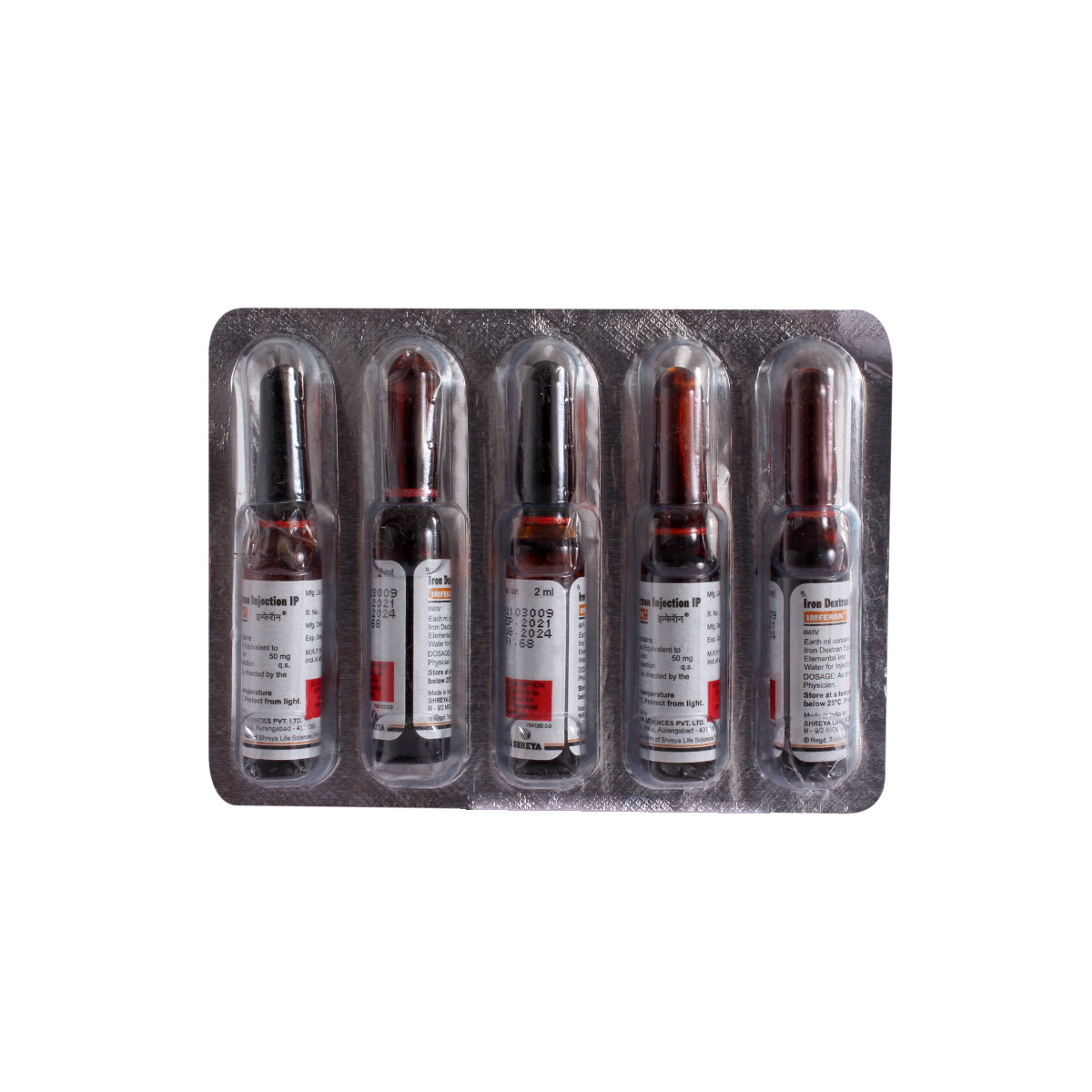 Imferon Injection 2 ml, Pack of 1 Injection Imferon Injection 2 ml, Pack of 1 Injection