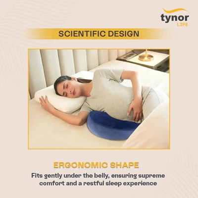 Tynor Elite Pregnancy Memory Pillow Blue Universal, 1 Count, Pack of 1