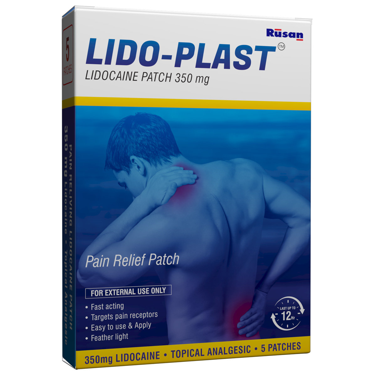 Lido-Plast 350 mg Pain Relief Patch 1's, Pack of 1 Patches Lido-Plast 350 mg Pain Relief Patch 1's, Pack of 1 Patches
