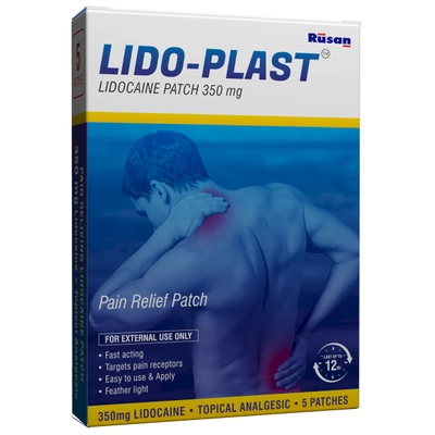 Lido-Plast 350 mg Pain Relief Patch 1's, Pack of 1 Patches