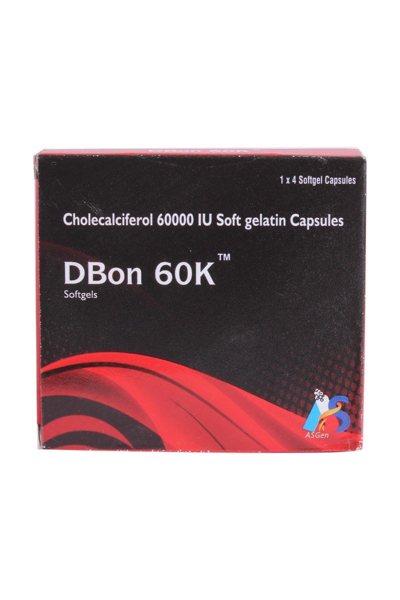 Dbon 60K Soft Gelatin Capsule 4's, Pack of 4 Dbon 60K Soft Gelatin Capsule 4's, Pack of 4