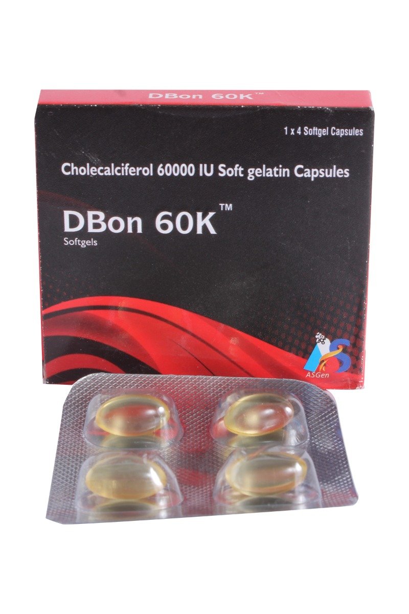 Dbon 60K Soft Gelatin Capsule 4's, Pack of 4 Dbon 60K Soft Gelatin Capsule 4's, Pack of 4