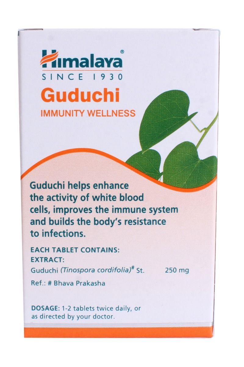 Himalaya Pure Herbs Guduchi Immunity Wellness, 60 Tablets Price, Uses ...