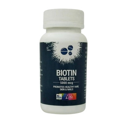 Apollo Life Biotin 5000 mcg, 60 Tablets, Pack of 1