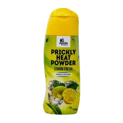 Apollo Pharmacy Prickly Heat Lemon Fresh Powder, 150 gm, Pack of 1