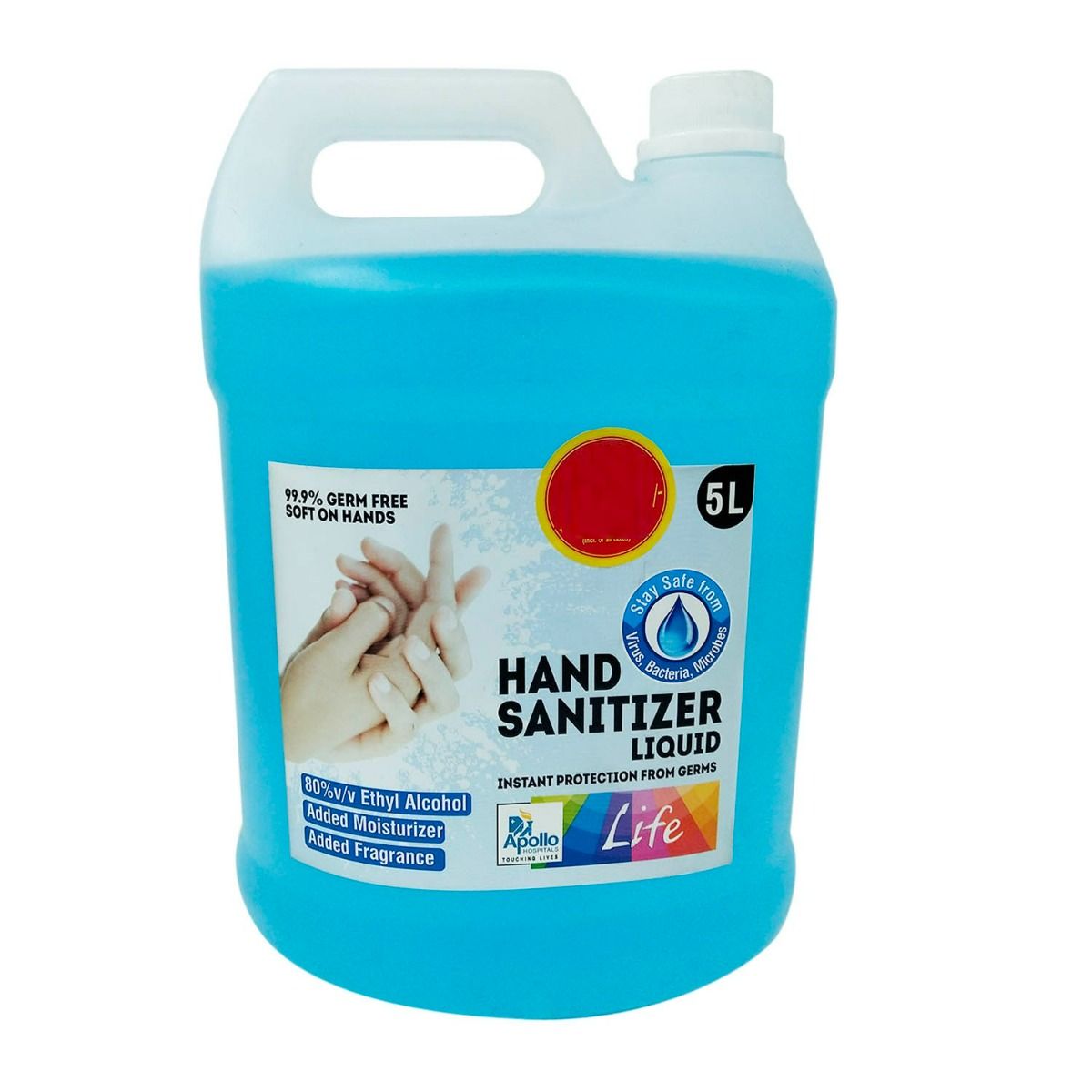 Apollo Life Hand Sanitizer, 5 Litre, Pack of 1 Apollo Life Hand Sanitizer, 5 Litre, Pack of 1