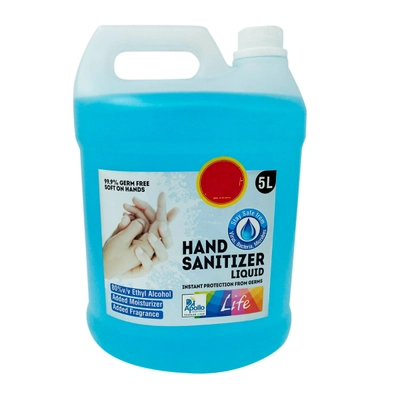 Apollo Life Hand Sanitizer, 5 Litre, Pack of 1