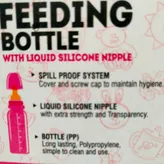 Apollo Life Feeding Bottle with Silicone Nipple, 150 ml, Pack of 1