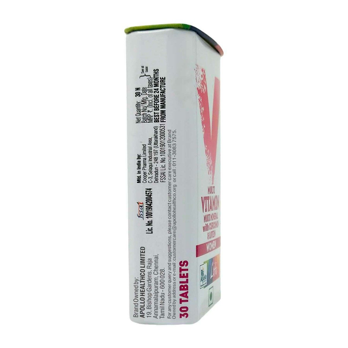 Apollo Life Multivitamin for Women, 30 Tablets, Pack of 1 Apollo Life Multivitamin for Women, 30 Tablets, Pack of 1