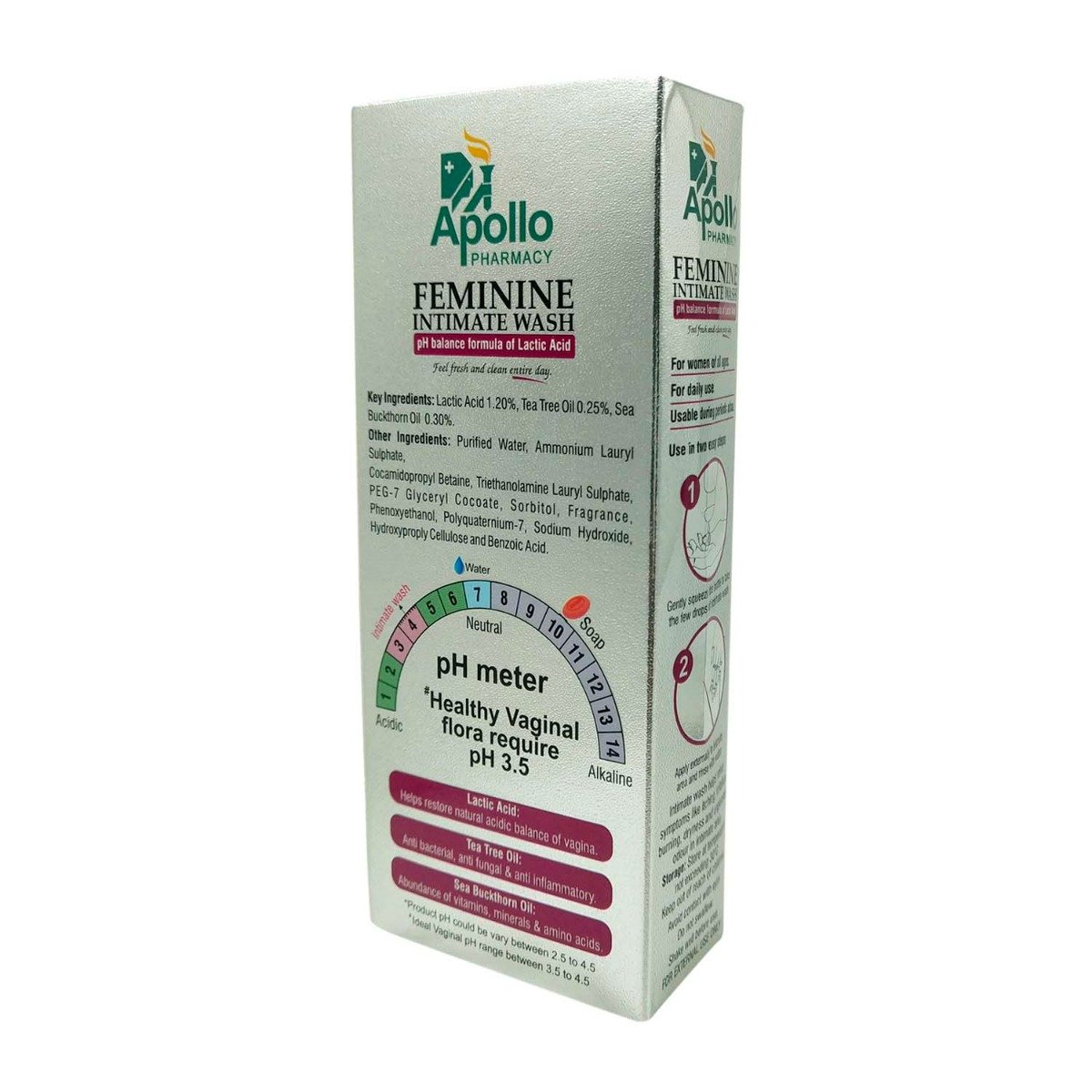 Apollo Pharmacy Feminine Intimate Wash, 100 ml, Pack of 1 Apollo Pharmacy Feminine Intimate Wash, 100 ml, Pack of 1