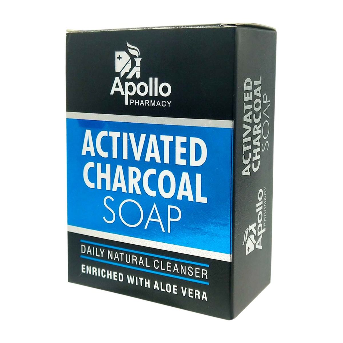 Apollo Pharmacy Activated Charcoal Soap, 375 gm (3x125 gm) Price, Uses, Side Effects