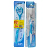 Apollo Pharmacy Value Pack Sensitive Toothbrush &amp; Tongue Cleaner, 2 Kit, Pack of 2