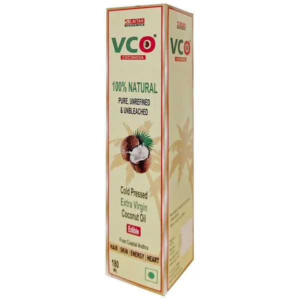 Vco Coconova Virgin Coconut Cold Pressed Oil, 180 ml