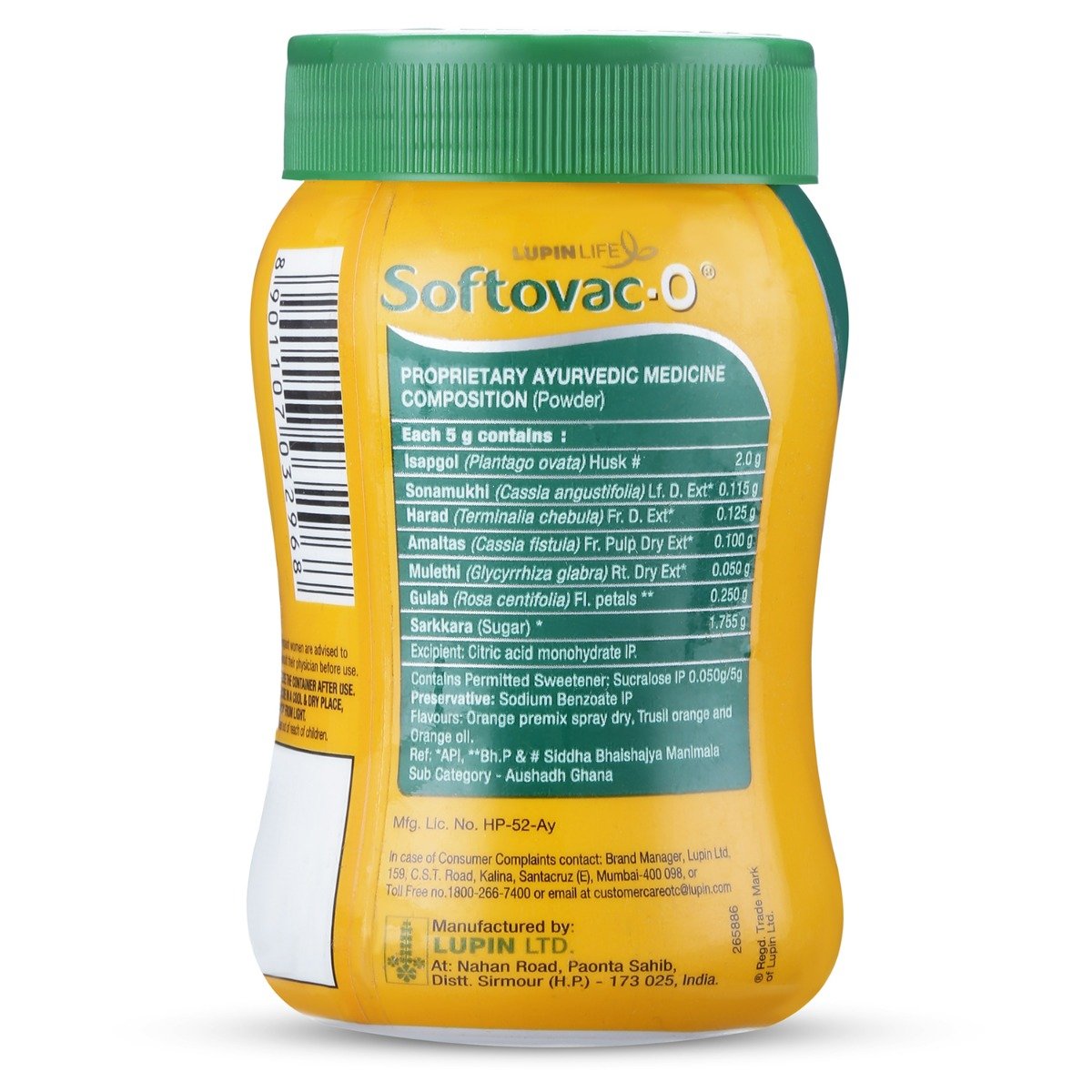 Softovac-O Orange Flavour Bowel Regulator Powder, 80 gm, Pack of 1 Softovac-O Orange Flavour Bowel Regulator Powder, 80 gm, Pack of 1