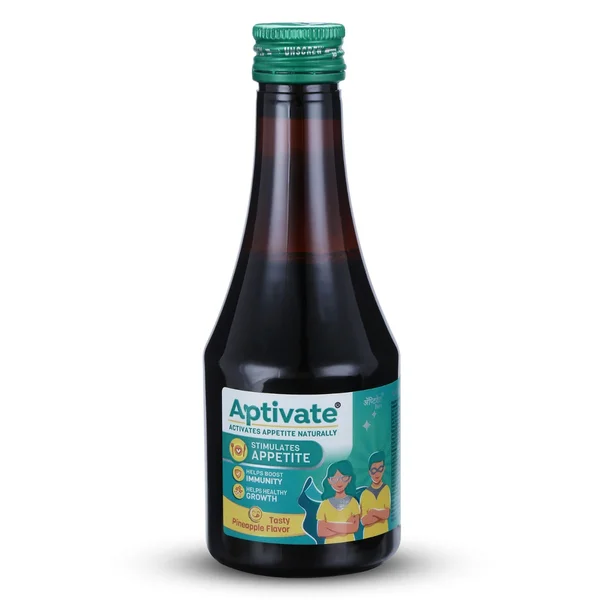 Aptivate Pineapple Syrup 175 ml, Pack of 1