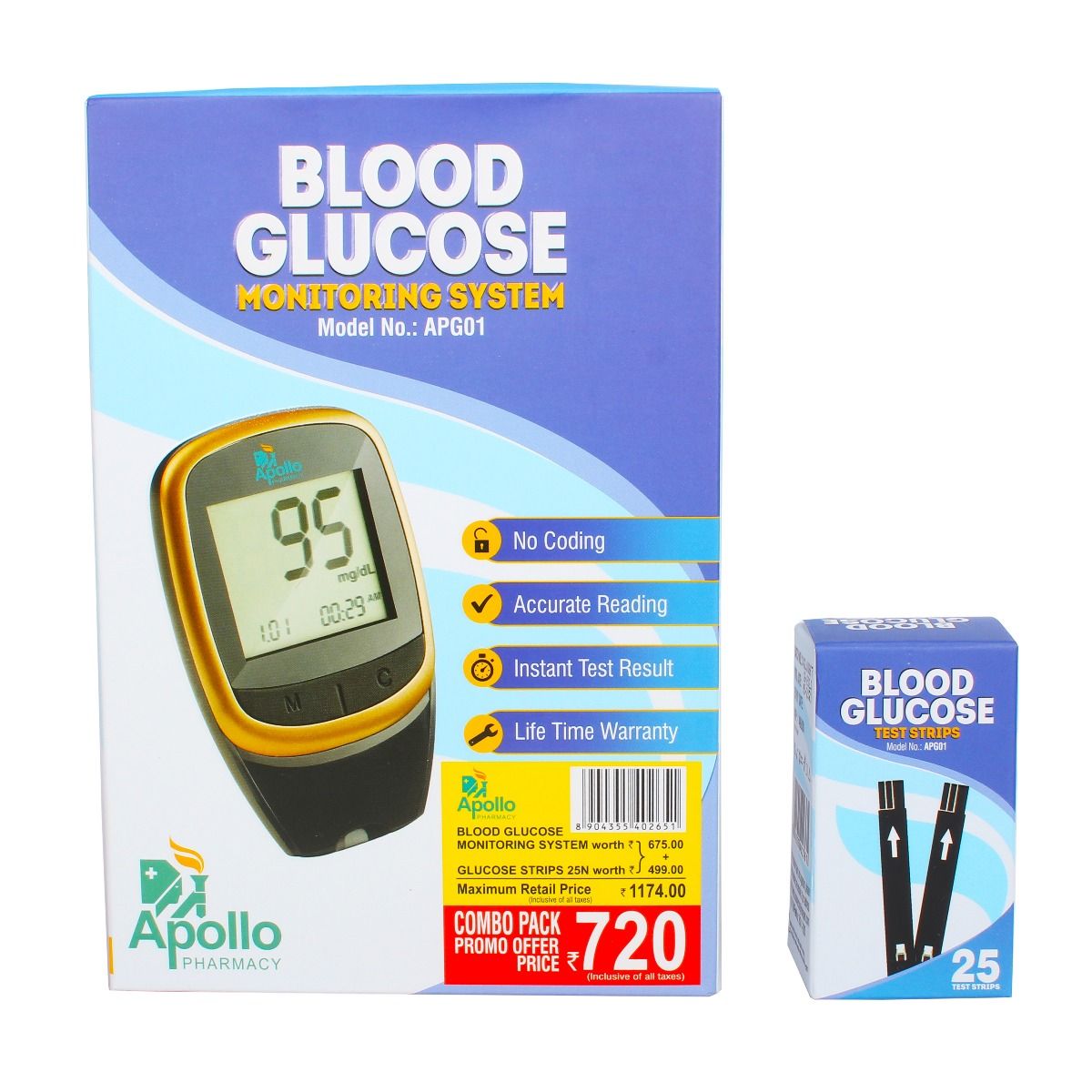 Buy Best Apollo Brand Glucometer Test Strip Products Online In India ...