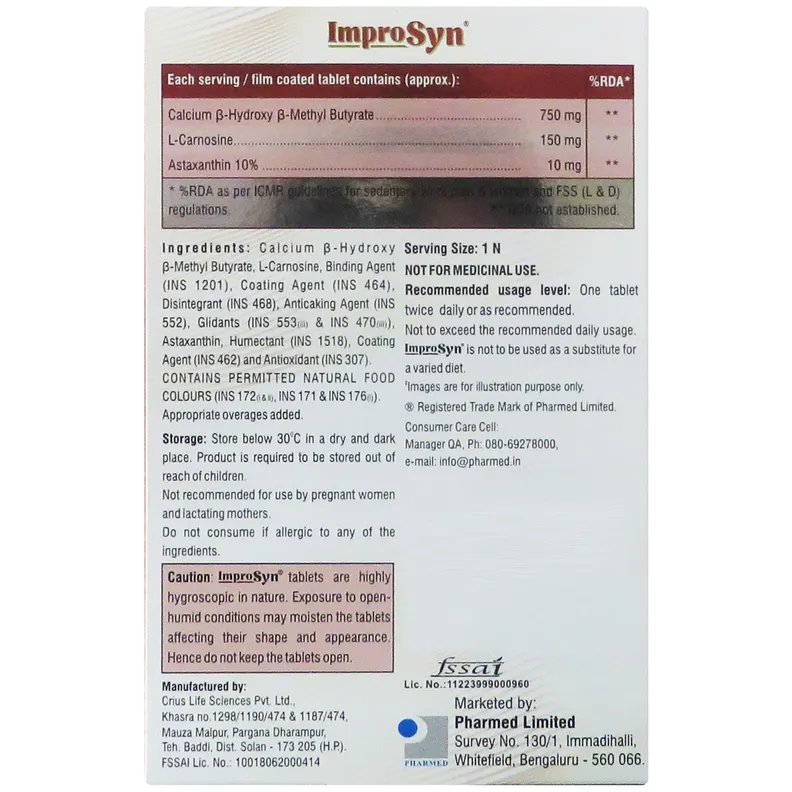 Buy Improsyn Tablet 10's online | Uses, Side Effects, Price and ...