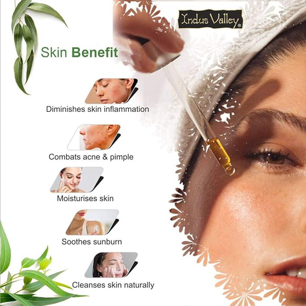 Indus Valley 100% Pure Eucalyptus Essential Oil, 15 ml, Pack of 1 Indus Valley 100% Pure Eucalyptus Essential Oil, 15 ml, Pack of 1