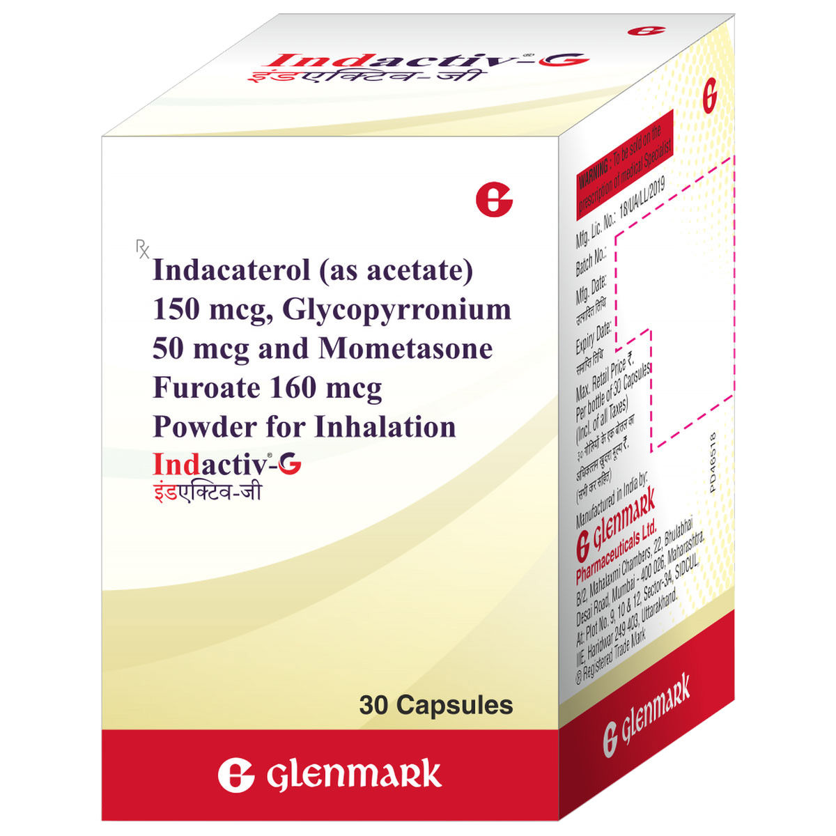 Buy Indactiv-G (Powder For Inhalation) Capsule 30's Online