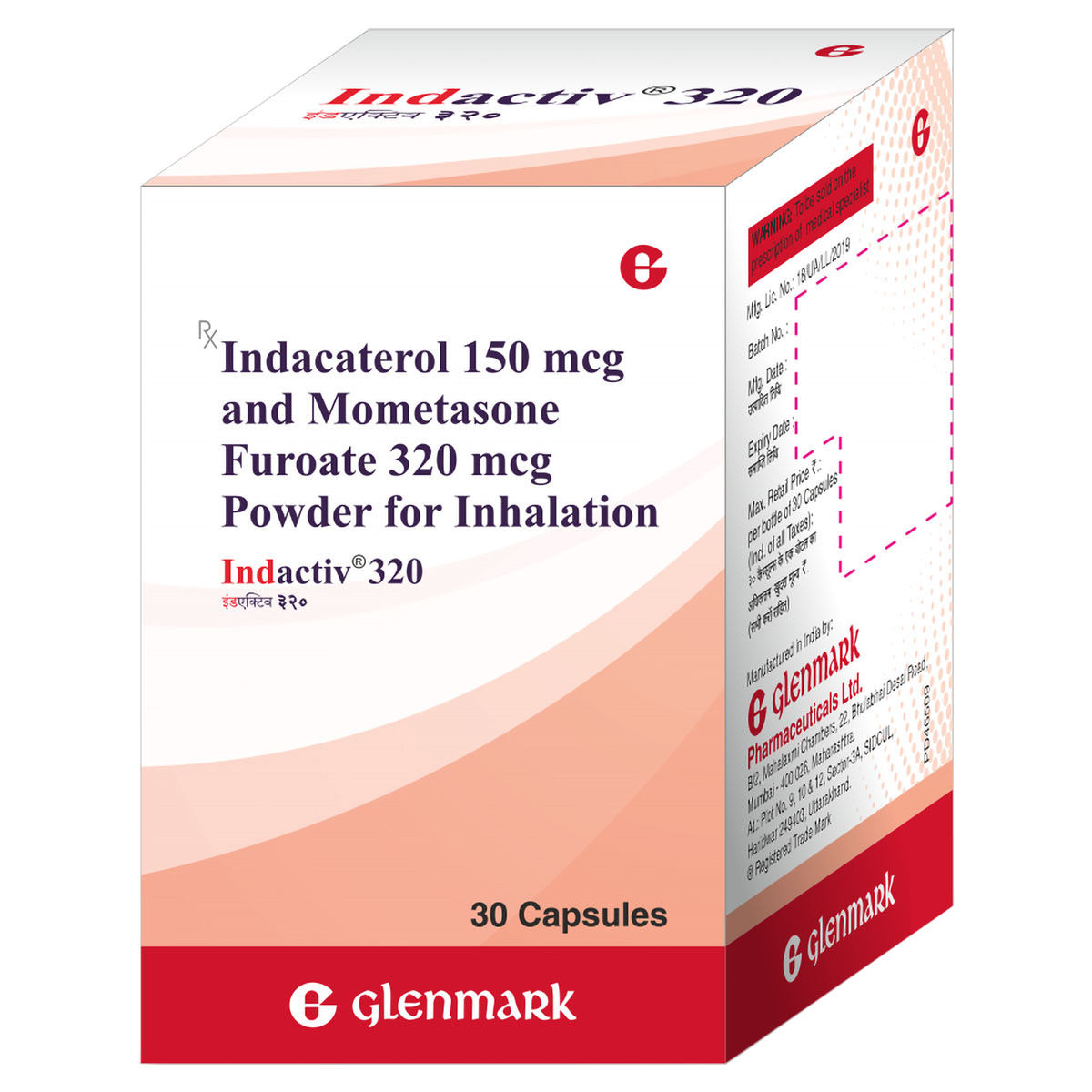 Buy Indactiv 320 Powder For Inhalation Capsule 30's Online