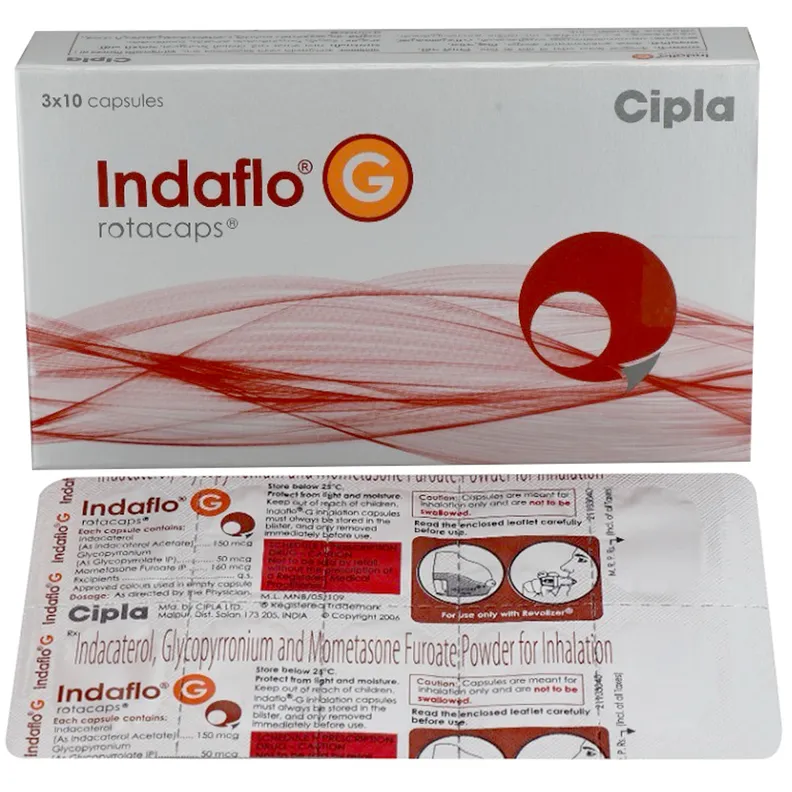 Buy Indaflo G Rotacaps 10's online | Uses, Side Effects, Price and ...