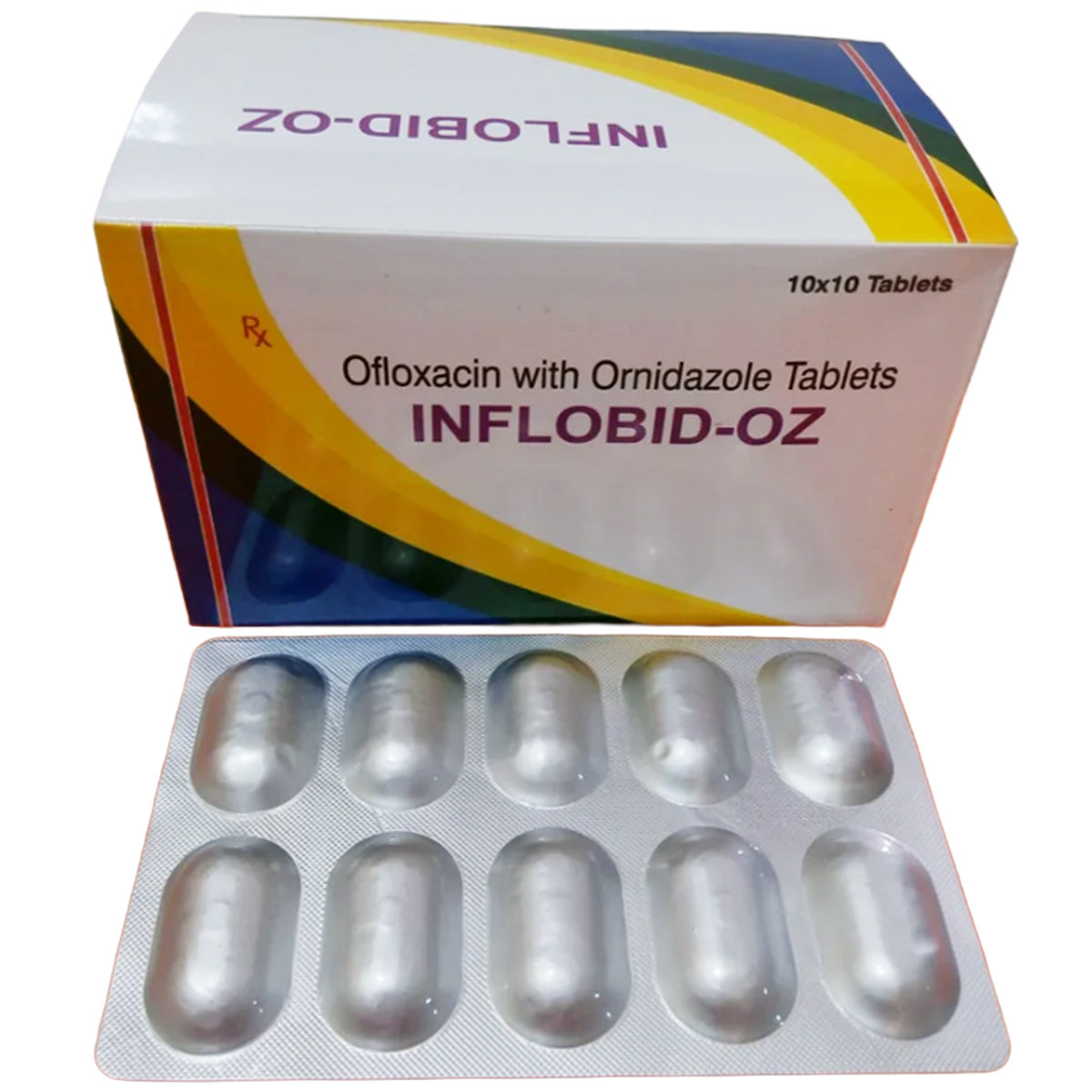 Inflobid OZ Tablet 10's, Pack of 10 TABLETS Inflobid OZ Tablet 10's, Pack of 10 TABLETS