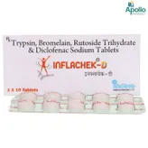 Inflachek D Tablet 10's, Pack of 10 TABLETS