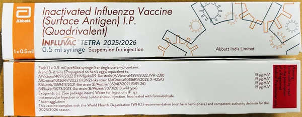Influvac Tetra 2025/2026 Vaccine Pfs Injection 0.5 ml