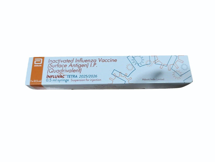 Influvac Tetra 2025/2026 Vaccine Pfs Injection 0.5 ml, Pack of 1 Influvac Tetra 2025/2026 Vaccine Pfs Injection 0.5 ml, Pack of 1