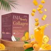 INJA Beauty Collagen Mango Flavour Powder for Great Skin &amp; Hair, 125 gm, Pack of 1