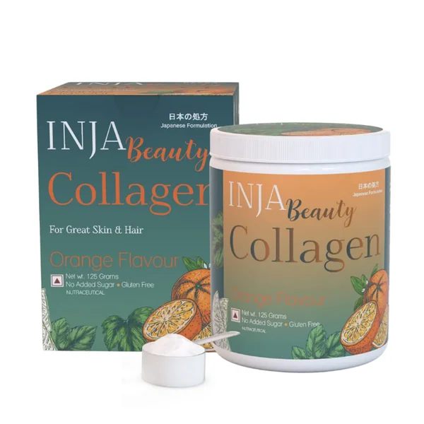 Inja Beauty Collagen Powder Orange Flavour125g, Pack of 1