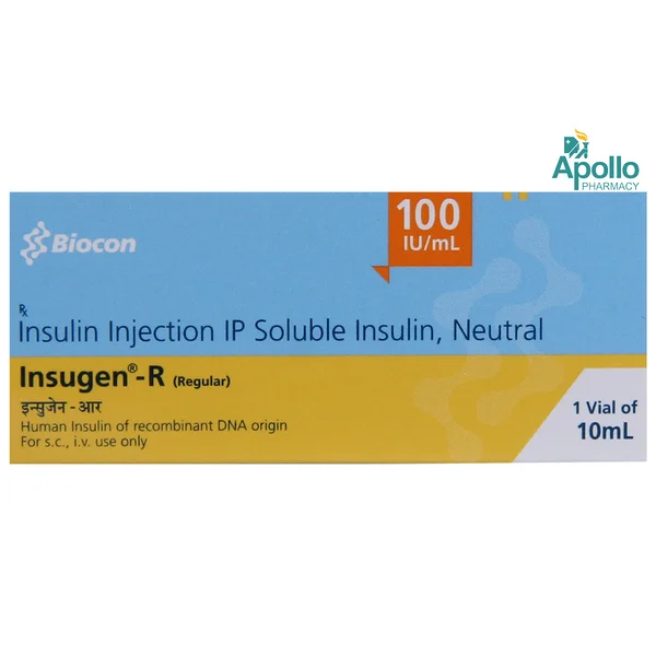 Insugen R 100IU/ml Solution for Injection 10 ml
