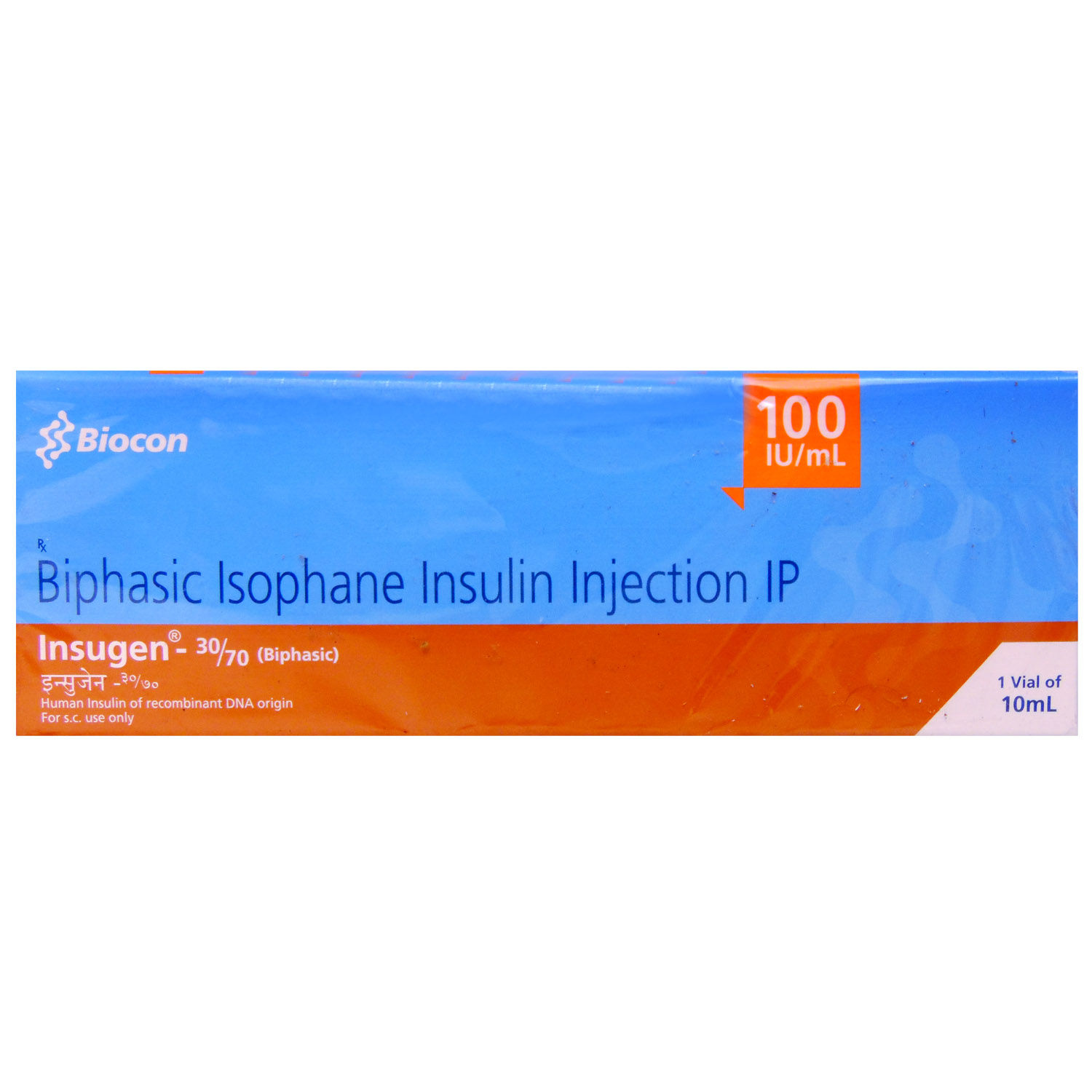 Buy Insugen 30/70 Injection 100IU 10 ml Online