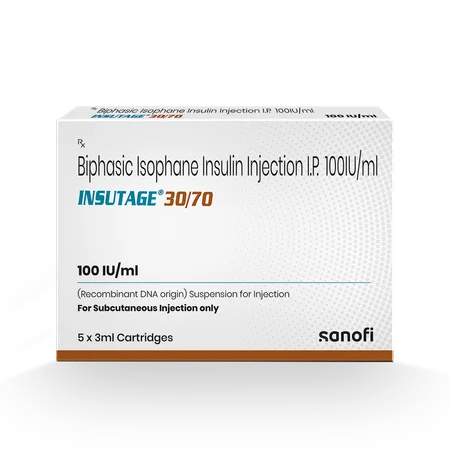 Insutage 30/70 100Iu/Ml Injection 3 ml
