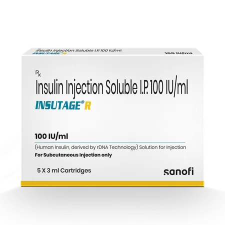 Insutage R 100Iu/Ml Cartridge 3 ml
