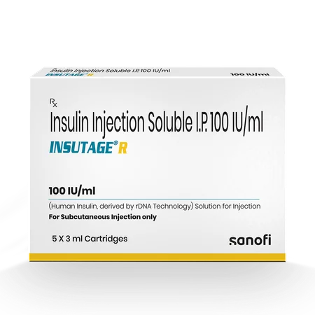 Insutage R 100Iu/Ml Cartridge 3 ml