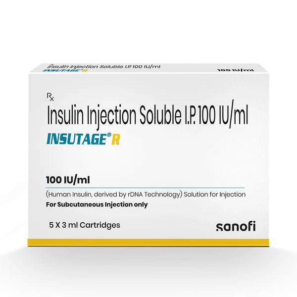 Insutage R 100Iu/Ml Cartridge 3 ml