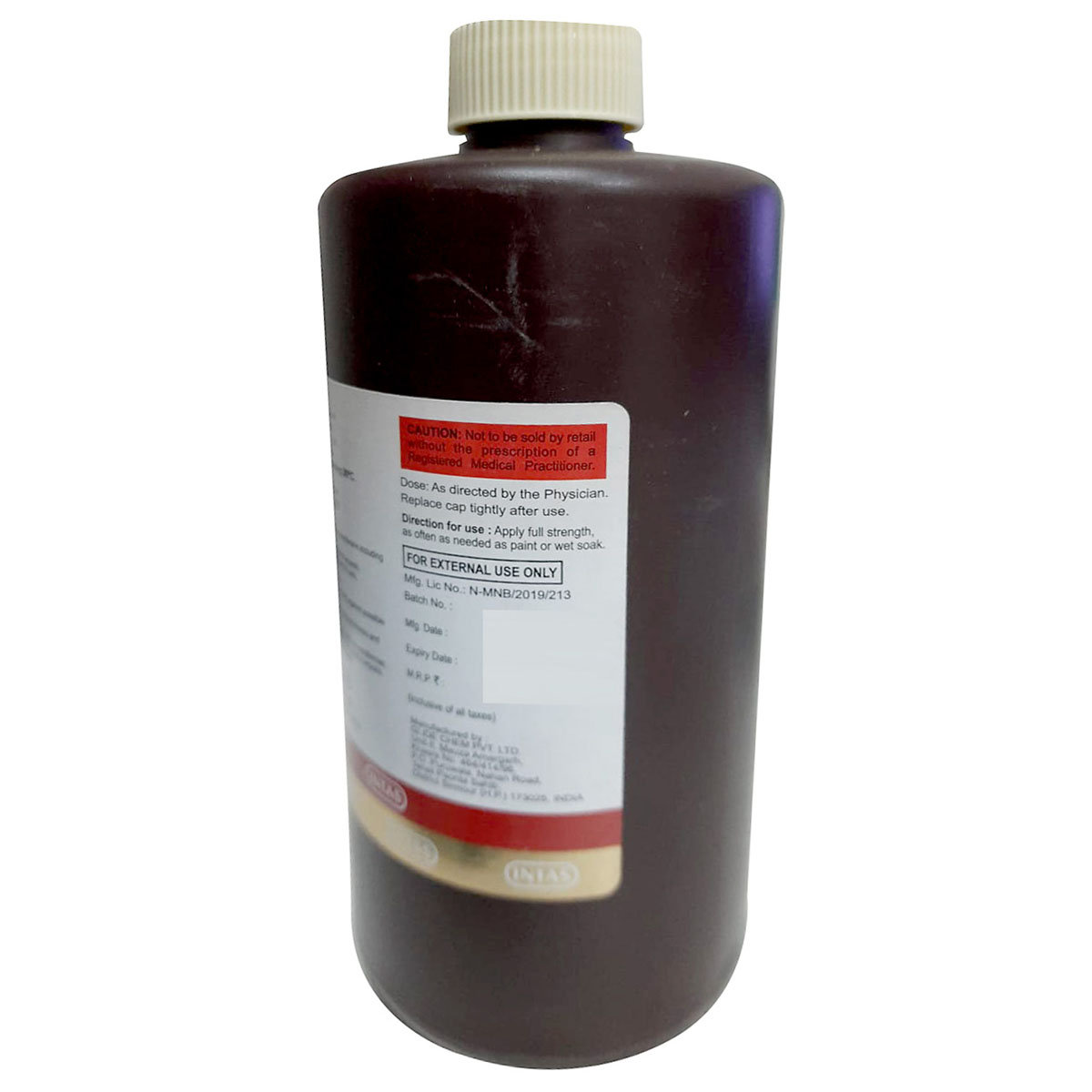 Intadine HS New Solution 500 ml, Pack of 1 Intadine HS New Solution 500 ml, Pack of 1