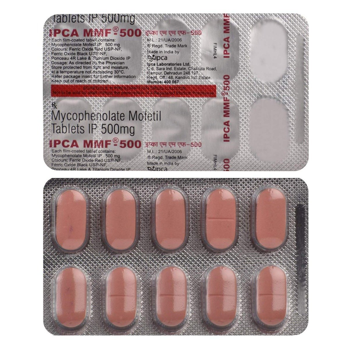 Ipca MMF Tablet 10's, Pack of 10 TabletS Ipca MMF Tablet 10's, Pack of 10 TabletS