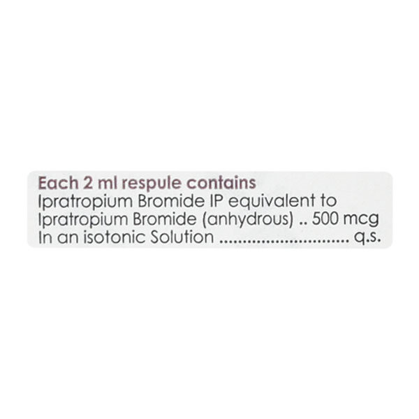 Ipravent Respules 5 x 2.5 ml, Pack of 5 RESPULES Ipravent Respules 5 x 2.5 ml, Pack of 5 RESPULES